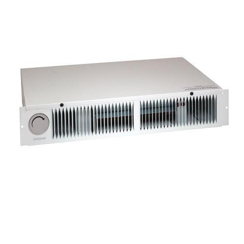 Kickspace Heater, White,  1500W 240VAC, 750/1500W 120VAC, with built-in thermostat.