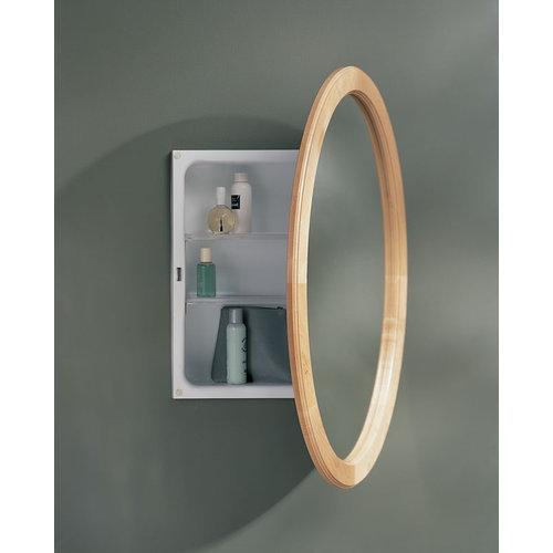 Dunhill, Recessed, 21 in.W x 31 in.H, Maple Framed Mirror.