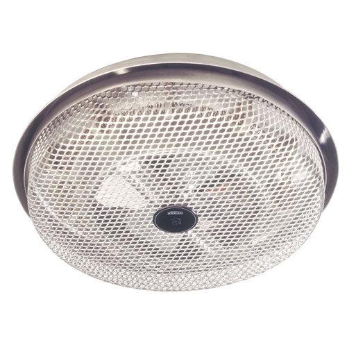 Fan-Forced Ceiling Heater,  Aluminum; Low-profile , Enclosed Sheathed Element, 1250W, 120VAC.