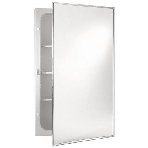 Basic Styleline, Recessed, 16 in. Wx 20 in.H, Premium float glass mirror.