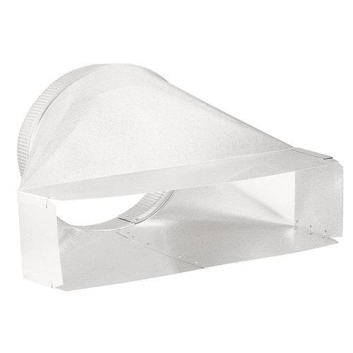 Vertical Transition — 4-1/2 in. x 18-1/2 in. to 10 in. round.