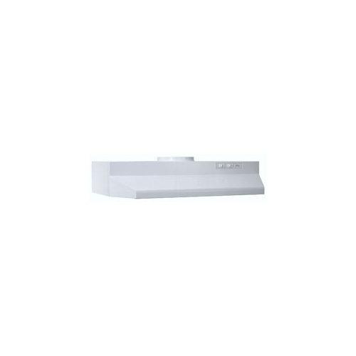 36 in., White, Under Cabinet Hood (with damper), 160 CFM.