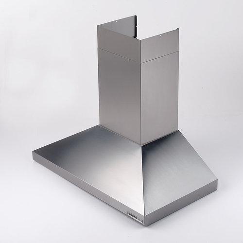 12 in., Wall Cap, Aluminum.