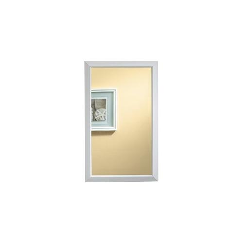 Hampton, 25-1/2 in.W x 14 in.H,  Whitte, Flat Mirrored Door.