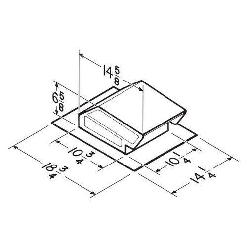 Roof Cap, Black, Up to 6 in. Round Duct.