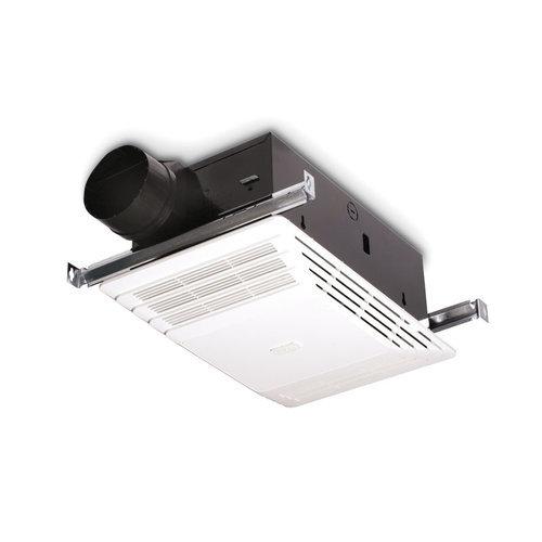 Heater/Fan, White Plastic Grille, 70 CFM.