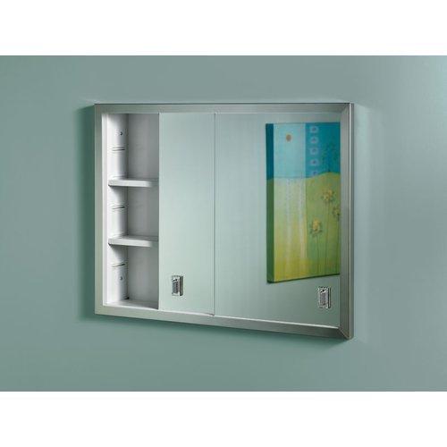 Specialty, Contempora, Recessed, 24-5/8 in.W x 19-3/16 in.H,Sliding Mirror Doors.