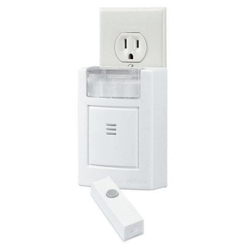 Visual Wireless Plug-In Door Chime — 1, 2 or 8 notes. Includes Receiver, Pushbutton and Pushbutton B