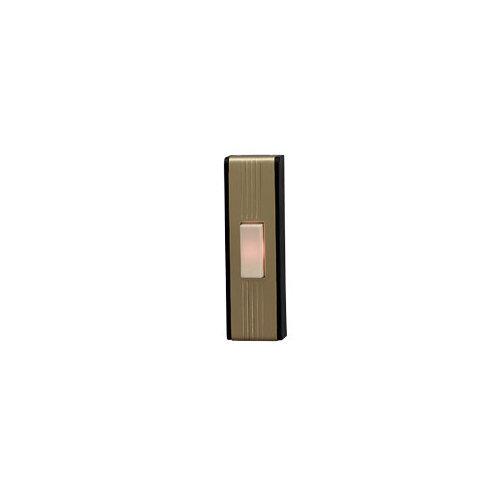 Door Chime Pushbutton, gold and black — lighted