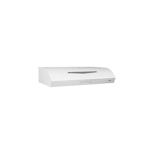 30 in., Under Cabinet Range Hood - White, 350 CFM
