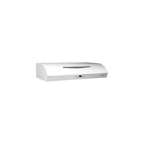 30 in., Under Cabinet Range Hood - White, 450 CFM