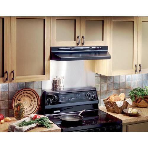 36 in., Black, Under Cabinet Hood, 200 CFM.