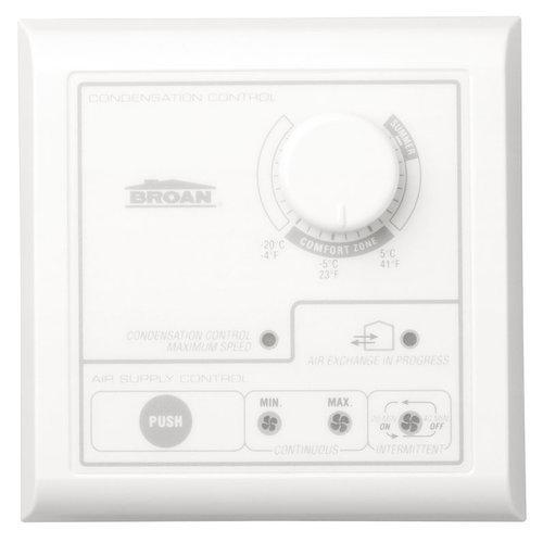 Central Control w/Dehumidistat, Intermittent-low-high push-button switch.  Maintenance light. Low Vo