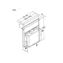 Broan-Nutone 273023C - 30 in., Downdraft, Black, Internal/External Blower, 900 CFM.