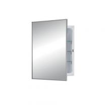 Broan-Nutone 473FS - Basic Styleline, Recessed, 16 in.W x 22 in.H, Stainless Steel Trim Mirror.