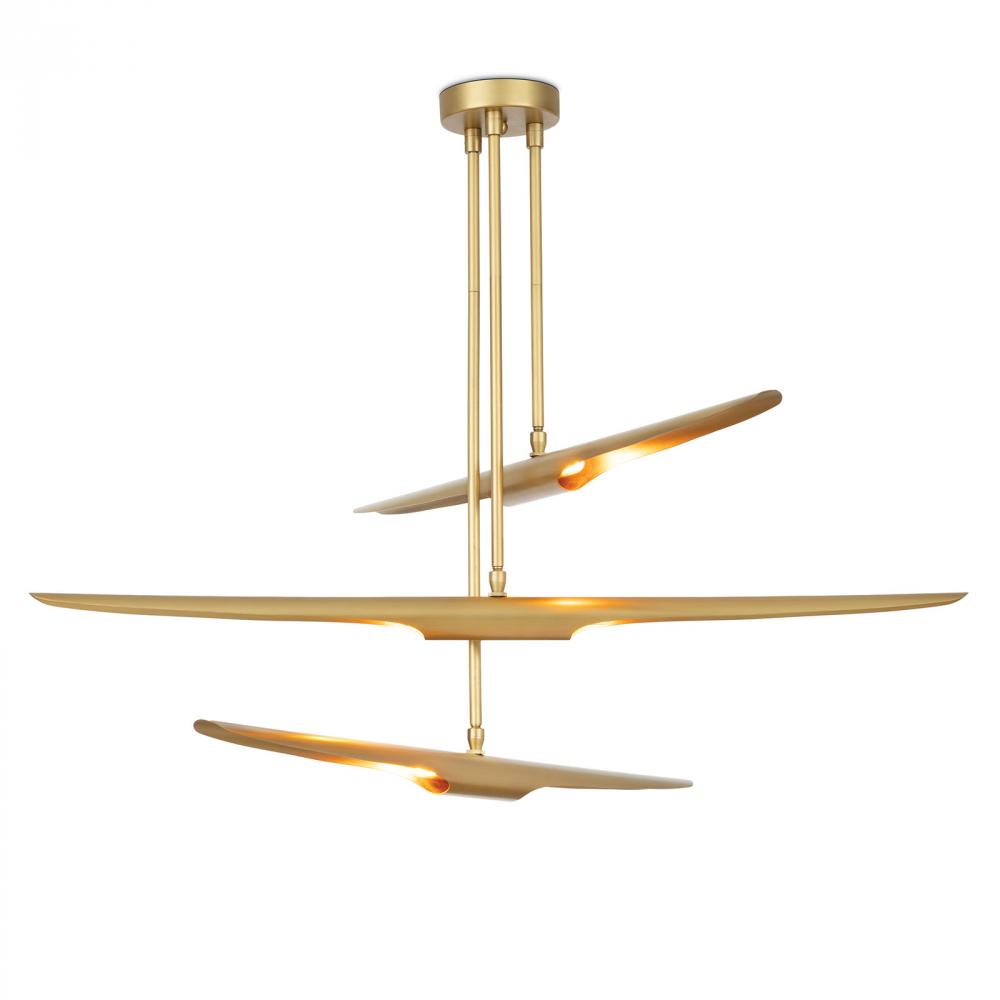 Regina Andrew Concorde Chandelier (Natural Brass)