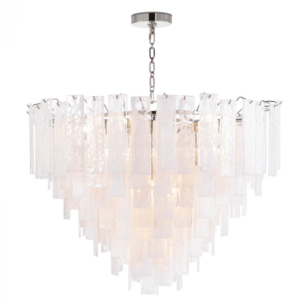 Regina Andrew Glacier Chandelier Large (Polished Nickel)