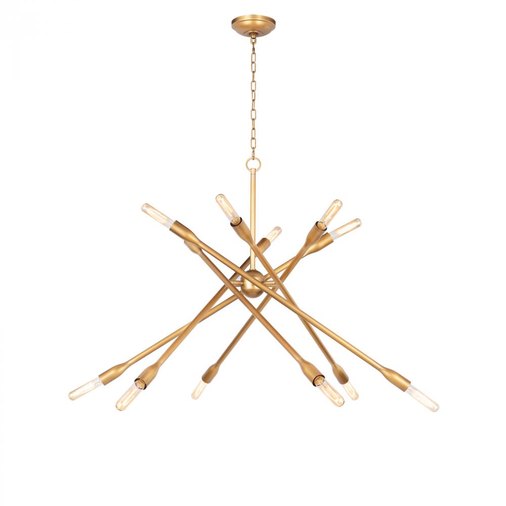 Regina Andrew Cobra Chandelier Large (Natural Brass)