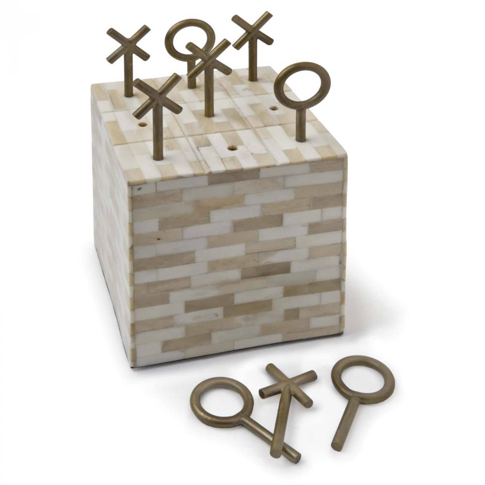 Regina Andrew Tic Tac Toe Block (Multi-Tone Bone)