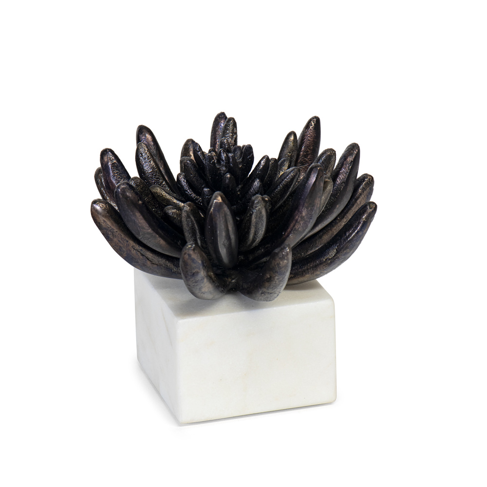 Regina Andrew Succulent Sculpture 2 (Blackened Zinc)