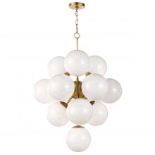 Regina Andrew 16-1278SRLNB - Regina Andrew La Dame Chandelier (Swirl Glass Natural Brass)