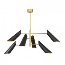 Regina Andrew 16-1496BBNB - Regina Andrew Vest Chandelier (Blackened Brass and Natural Brass)