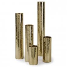 Regina Andrew 20-1164PB - Regina Andrew Hammered Bud Vase Set (Polished Brass)