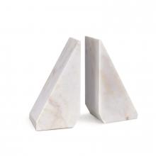 Regina Andrew 20-1390WT - Regina Andrew Othello Marble Bookends (White)