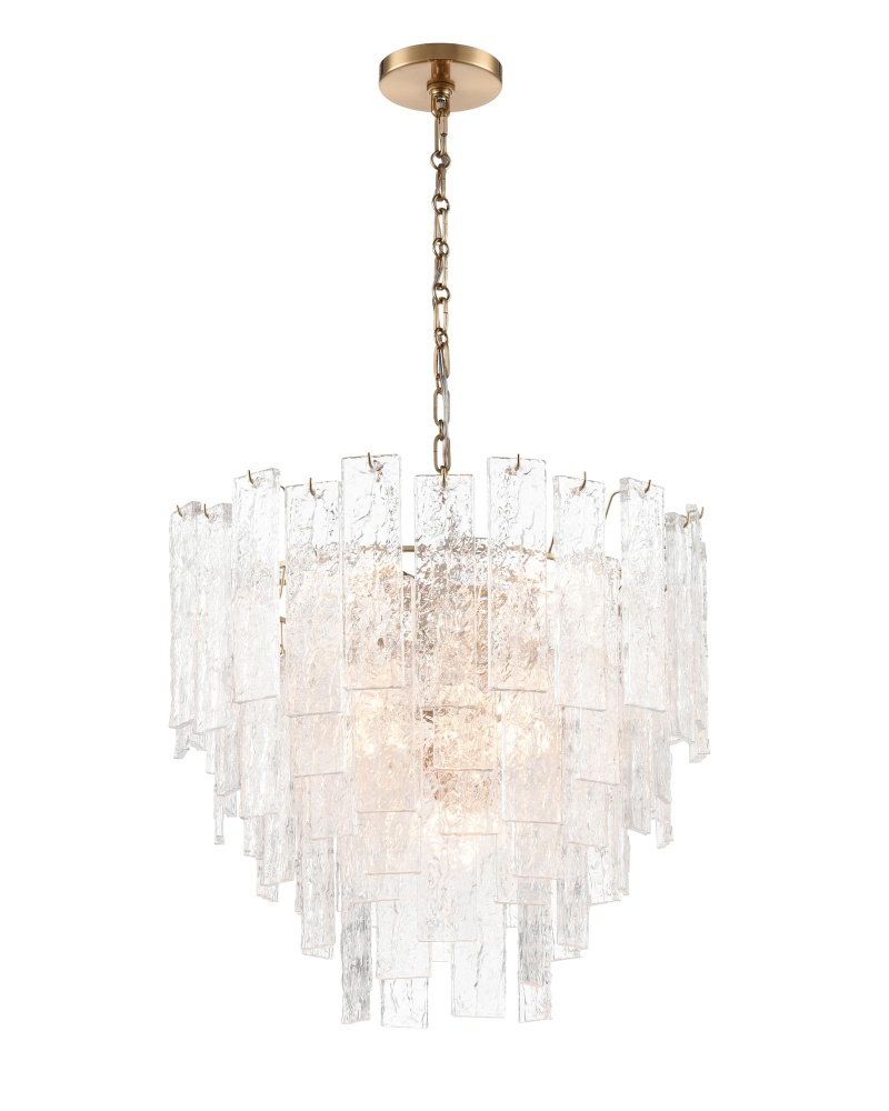 Flavia Small Round Chandelier - Brass