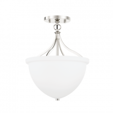 Hudson Valley 2811-PN - Browne Semi Flush