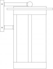 Arroyo Craftsman SAB-9FL-AB - 9" Santorini Wallmount