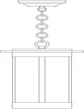 Arroyo Craftsman SAH-9FL-AC - 9" Santorini Pendant