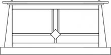 Arroyo Craftsman ABC-15F-BZ - 15" Aberdeen column mount