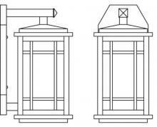 Arroyo Craftsman AVB-6CS-RB - 6" avenue wall bracket