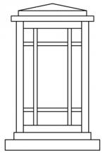 Arroyo Craftsman AVC-6F-RB - 6" avenue column mount