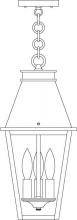 Arroyo Craftsman CRH-8CS-BZ - 8" croydon pendant