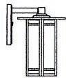 Arroyo Craftsman ETB-9WO-BK - 9" etoile wall mount