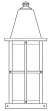 Arroyo Craftsman HC-8LTN-RC - 8" hartford long body column mount