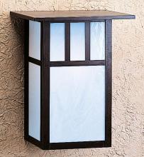 Arroyo Craftsman HS-12ATN-P - 12" huntington sconce with roof and classic arch overlay