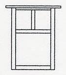 Arroyo Craftsman MW-10TOF-VP - 10" mission flush wall mount with t-bar overlay