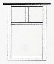 Arroyo Craftsman MW-15TM-RC - 15" mission flush wall mount with T-bar overlay