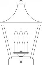 Arroyo Craftsman NAC-10CS-MB - 10" Nantes column mount