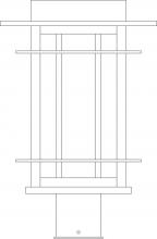 Arroyo Craftsman OPP-11OF-S - 11" oak park post mount