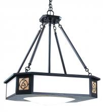 Arroyo Craftsman SCCH-21WO-MB - 21" saint clair inverted chandelier