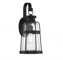 Lighting One US V6-L5-2942-BK - Quinton 1-Light Large Outdoor Wall Lantern in Matte Black