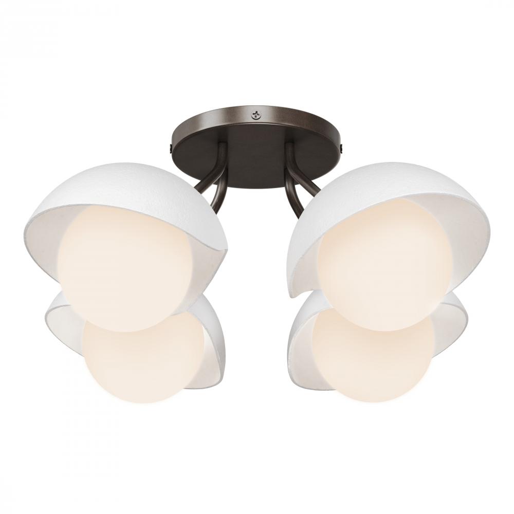 Brooklyn 4-Light Single Shade Semi-Flush