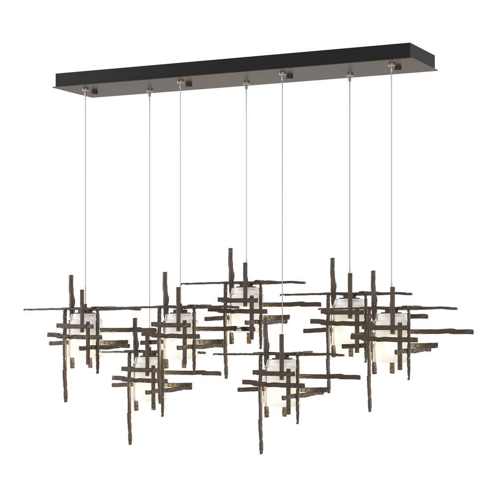 Tura 7-Light Frosted Glass Pendant