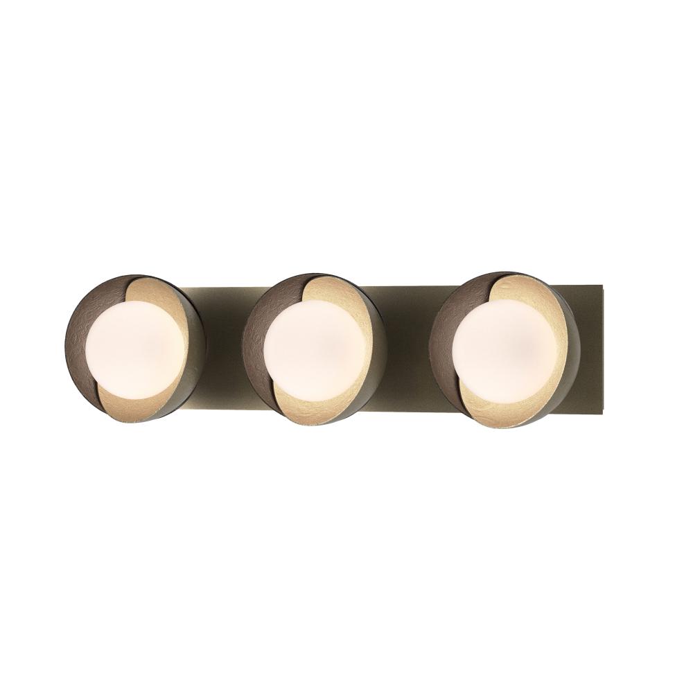 Brooklyn 3-Light Straight Double Shade Bath Sconce