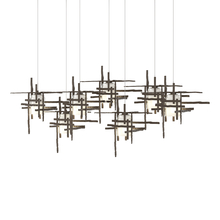 Hubbardton Forge 131096-SKT-LONG-05-YC0305 - Tura 7-Light Frosted Glass Pendant