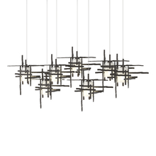 Hubbardton Forge 131096-SKT-LONG-14-YC0305 - Tura 7-Light Frosted Glass Pendant